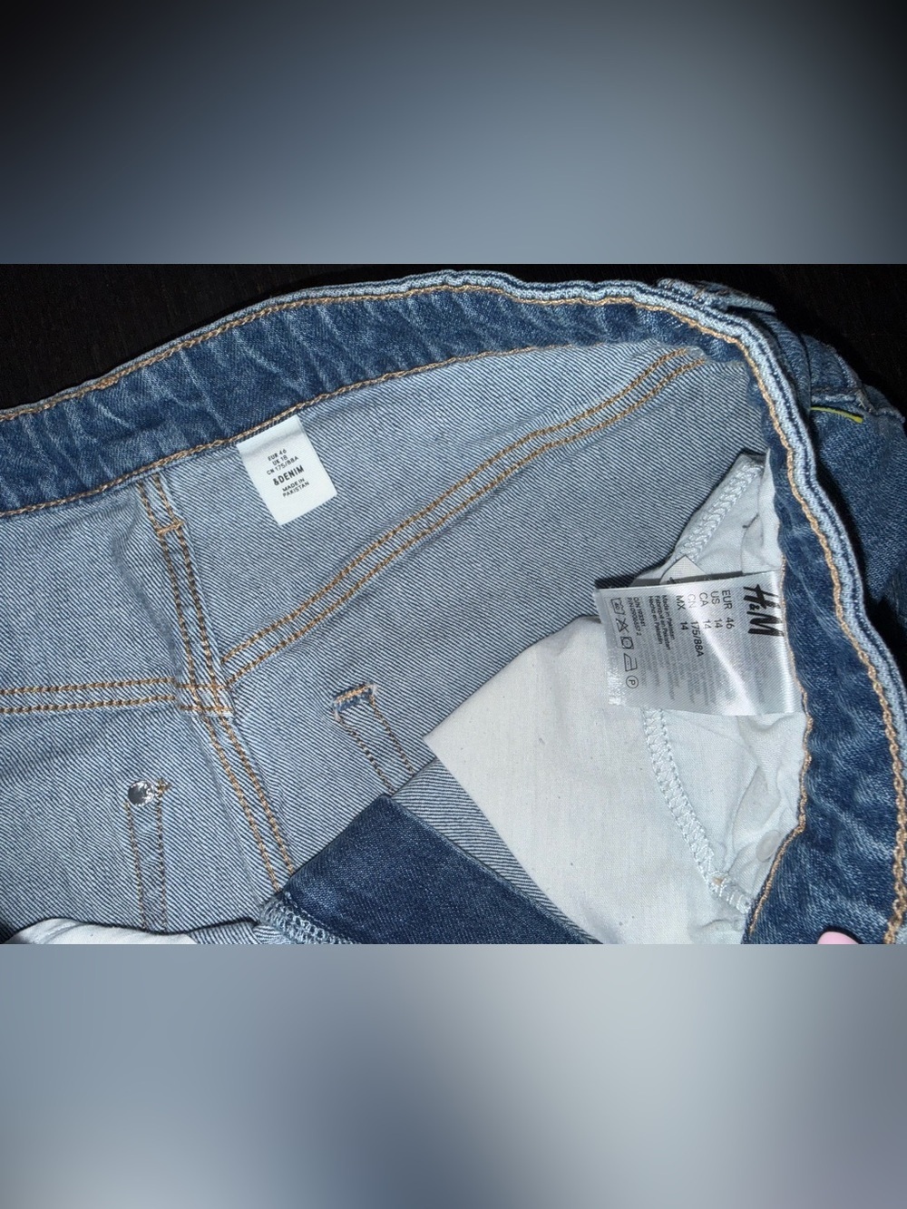 H&M Blue Denim Midi Pencil Skirt - Picture 4 of 5